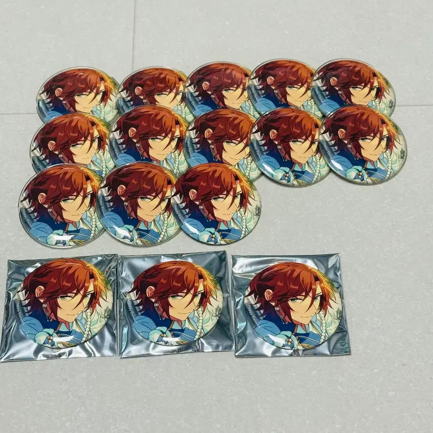 [BUNJANG] Madara Shikichi Hyakka Collection Can Badges (Set of 16) / 마다라 색채백화 캔뱃지 16개