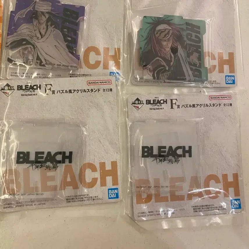 [BUNJANG] Bleach Ichiban Kuji F Prize Acrylic Stand Set (4 Types, Sealed) / 4종일괄 블리치 이치방쿠지 F상 아크릴 스탠드 미개봉