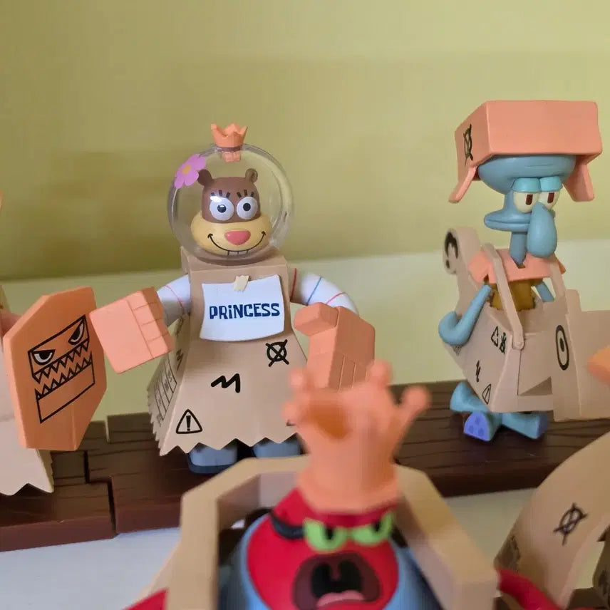 [BUNJANG] SpongeBob SquarePants Adventures of Brave Knight Series 6 Figure Bundle Set / 스폰지밥 용사의 모험 피규어 6종 일괄