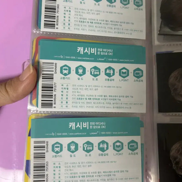 [BUNJANG] SHINee Cashbee Transport Card Bundle Set / 샤이니 캐시비 교통카드 3종 일괄