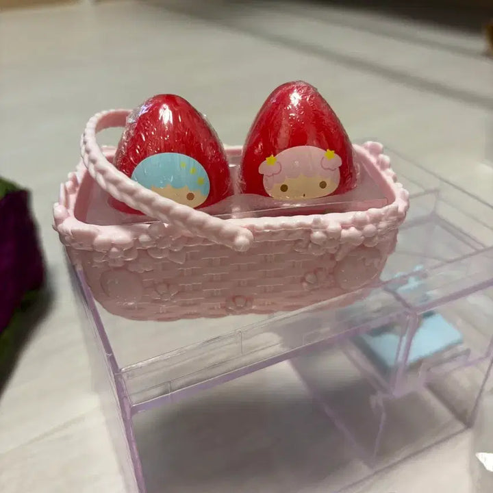 [BUNJANG] Sanrio Little Twin Stars Ichigo Strawberry Stamp Set / 2020 산리오 키키라라 리틀트윈스타 딸기 이치고 도장 스탬프