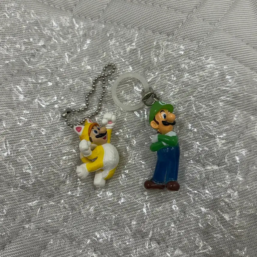 [BUNJANG] Super Mario Luigi Cat Keychain Bundle Set / 슈퍼마리오 루이지 메지루시 키링 일괄