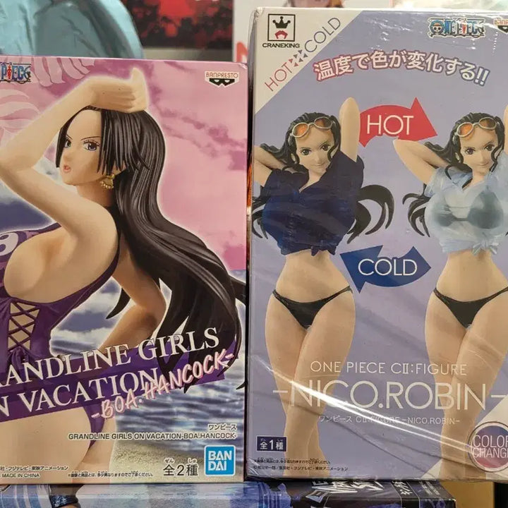 [BUNJANG] One Piece Grandline Girls Boa Hancock &amp; Nico Robin Figure Set / 원피스 그랜드라인 걸즈 보아 핸콕 피규어 / 니코 로빈 피규어