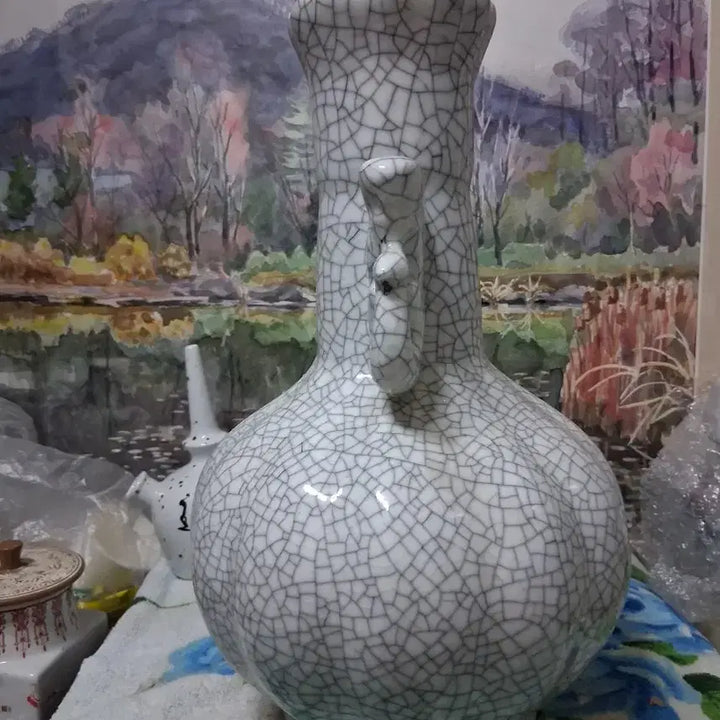 [BUNJANG] Yangyiho Cracked Ice Celadon Vase / 양이호   빙열 도자기