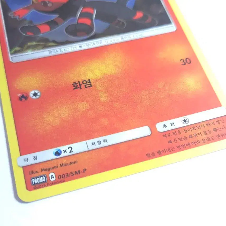 [BUNJANG] Pokemon Card Fennekin Promo 003/SM-P / 포켓몬카드 냐오불 프로모 003/SM-P