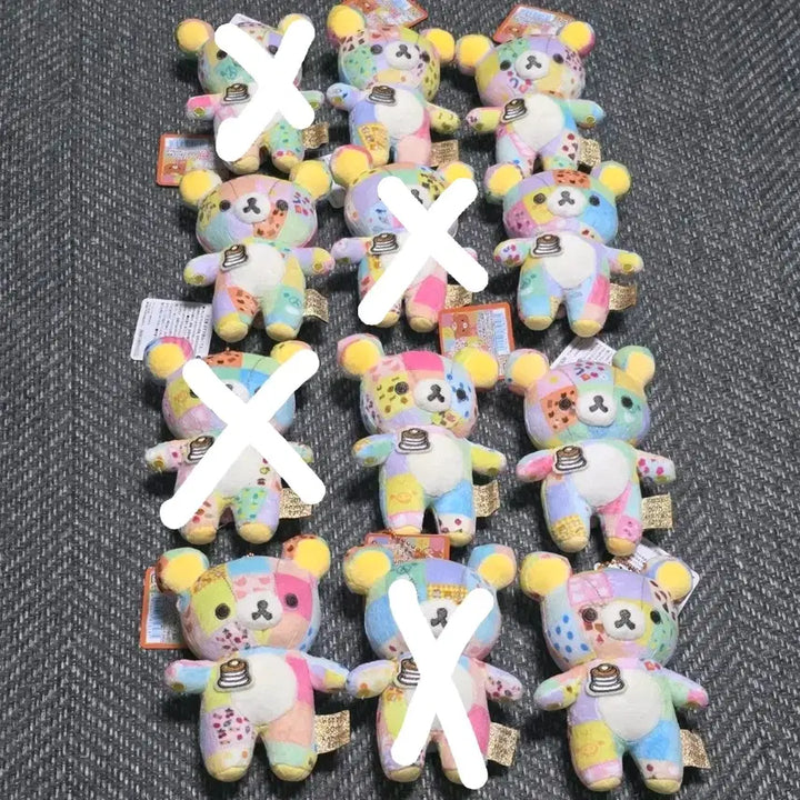 [BUNJANG] Rilakkuma 20th Anniversary Patchwork Keychain / 리락쿠마 20주년 패치워크 키링