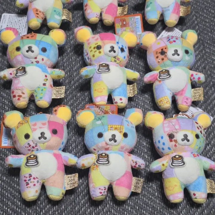 [BUNJANG] Rilakkuma 20th Anniversary Patchwork Keychain / 리락쿠마 20주년 패치워크 키링