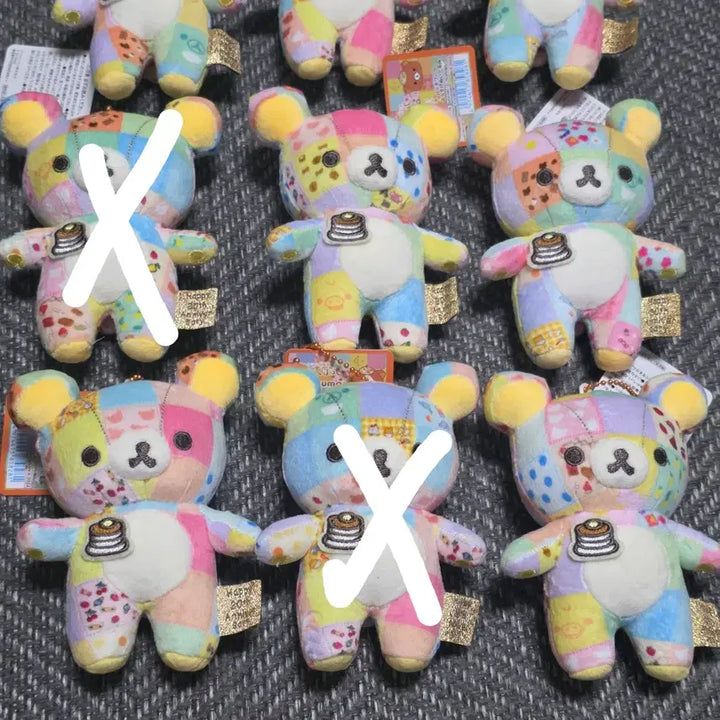 [BUNJANG] Rilakkuma 20th Anniversary Patchwork Keychain / 리락쿠마 20주년 패치워크 키링