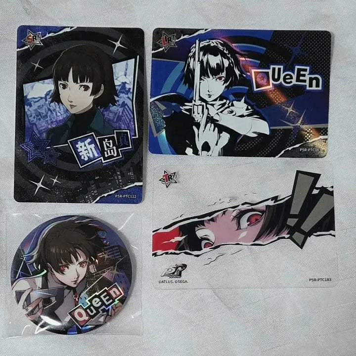 [BUNJANG] Persona 5 Makoto Niijima Card Can Badge Set / 페르소나 5 마코토 카드 캔뱃지