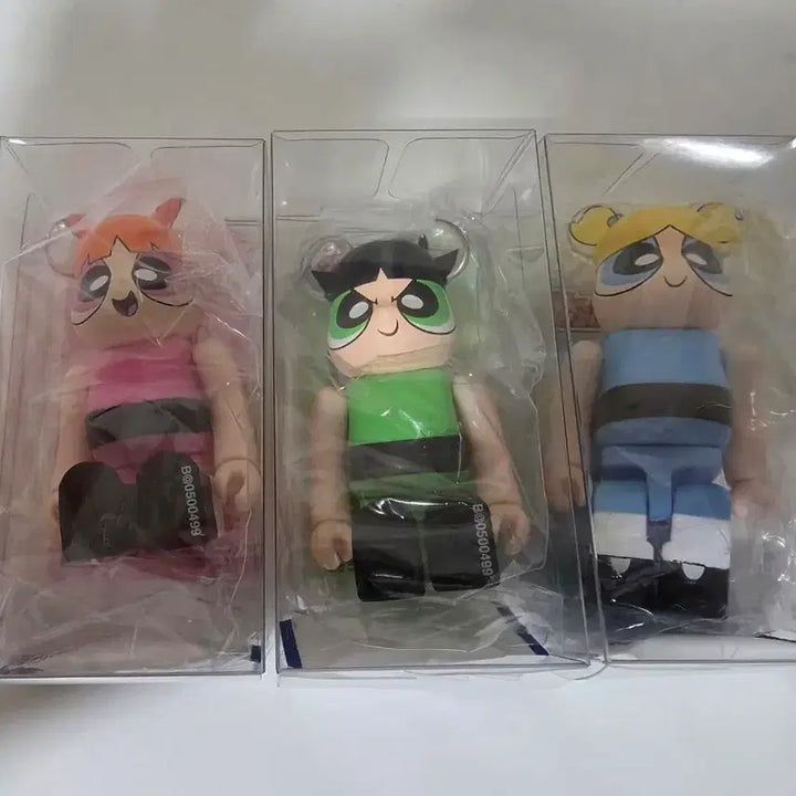 [BUNJANG] Bearbrick 50th Series Powerpuff Girls Set: Blossom, Bubbles, Buttercup / 베어브릭 50탄 파워퍼프걸 세트 버블 버터컵 블로섬