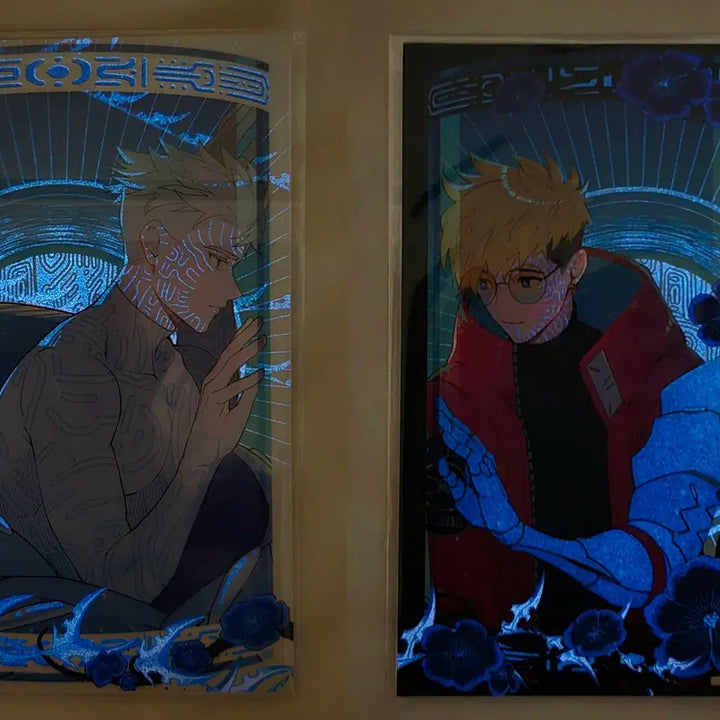 [BUNJANG] Trigun Stampede Vash The Stampede Acrylic Standee, Keychain, Sticker, Postcard, and Booklet Set (Sealed) / [미개봉] 트라이건 스탬피드 밧슈 나이브스 아크릴 굿즈/회지/스티커 세트