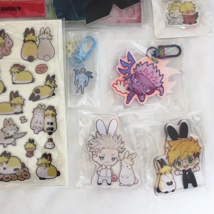 [BUNJANG] Trigun Stampede Vash The Stampede Acrylic Standee, Keychain, Sticker, Postcard, and Booklet Set (Sealed) / [미개봉] 트라이건 스탬피드 밧슈 나이브스 아크릴 굿즈/회지/스티커 세트