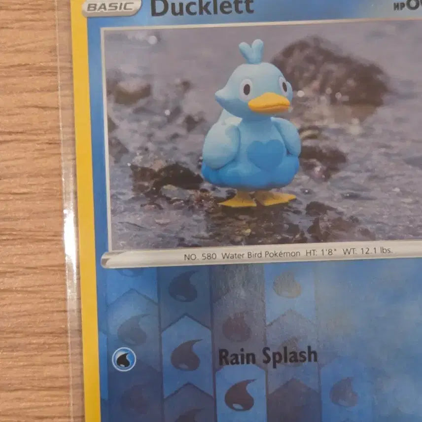 [BUNJANG] Pokemon Card Ducklett Reverse Holo Yuka Morii Clay Art (Lost Origin 046/196) / [영판/북미판] 포켓몬 카드 꼬지보리(Ducklett) 리버스 홀로 Yuka Morii 클레이 아트 (046/196)