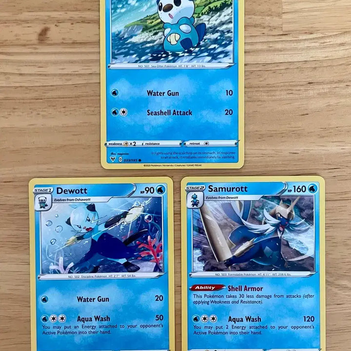 [BUNJANG] North American Pokemon Cards Samurott &amp; Bisharp Set / 북미 포켓몬카드 수댕이 쌍검자비 대검귀 세트