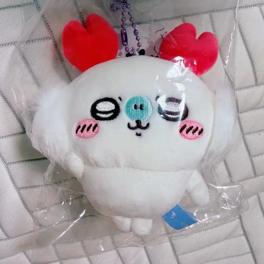 [BUNJANG] Chiikawa Momonga Crab Mascot Keychain Plush / 치이카와 모몽가 카니 꽃게 마스코트 키링 인형