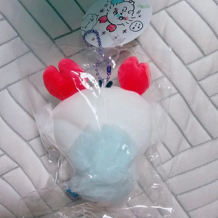 [BUNJANG] Chiikawa Momonga Crab Mascot Keychain Plush / 치이카와 모몽가 카니 꽃게 마스코트 키링 인형