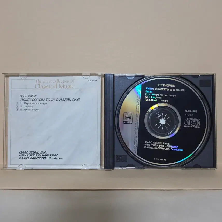 [BUNJANG] Beethoven Violin Concerto Op.61 Isaac Stern Daniel Barenboim CD / CD] 베토벤: 바이올린 협주곡 / 아이작 스턴, 다니엘 바렌보임