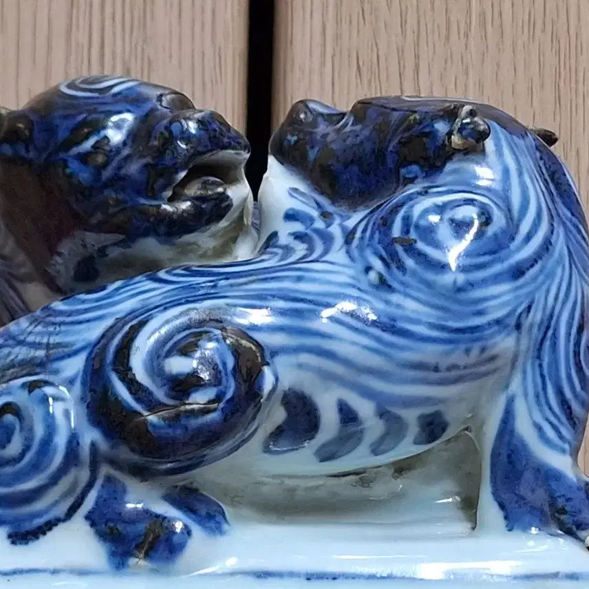 [BUNJANG] Blue and White Porcelain Haetae Inscription / 청화백자 해태 낙관