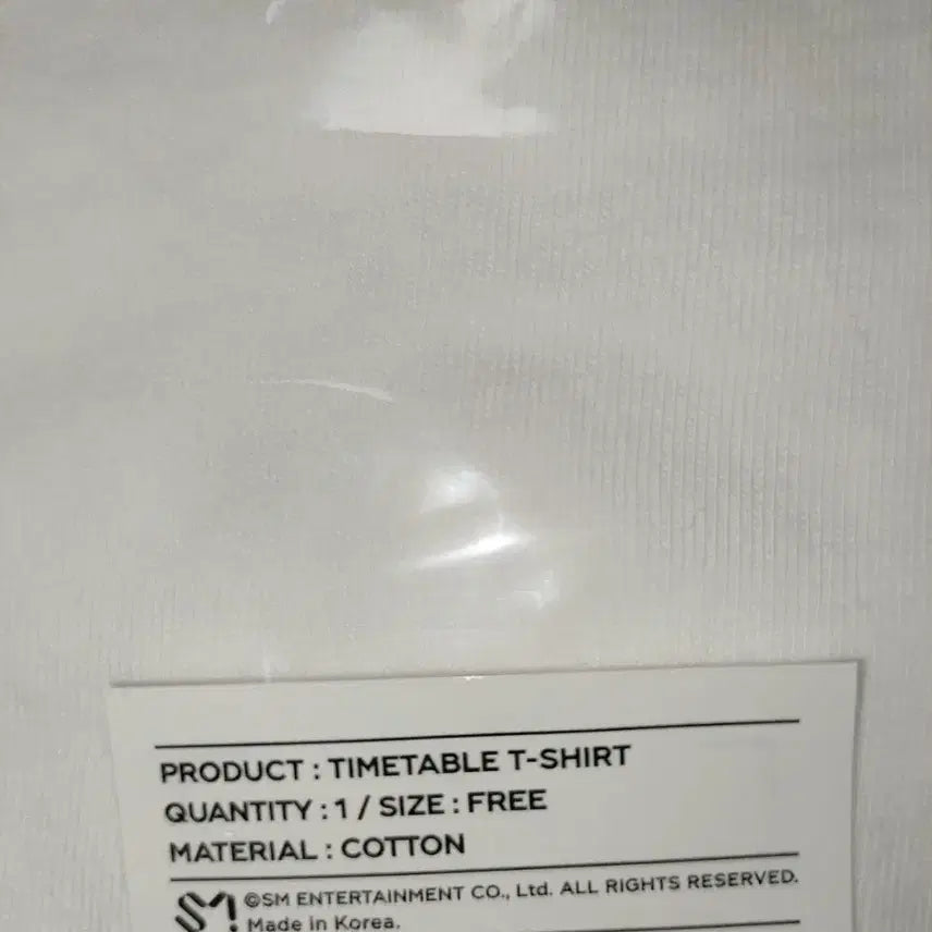 [BUNJANG] NCT Mark Timetable T-Shirt (Sealed) / 미개봉/ nct 마크 타임테이블 티셔츠