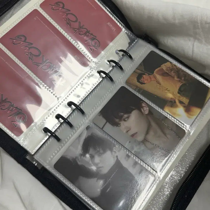 [BUNJANG] SEVENTEEN Vernon Black Eye Photocard and Sticker Set / 세븐틴 버논 블랙아이 트레카 포카 스티커세트