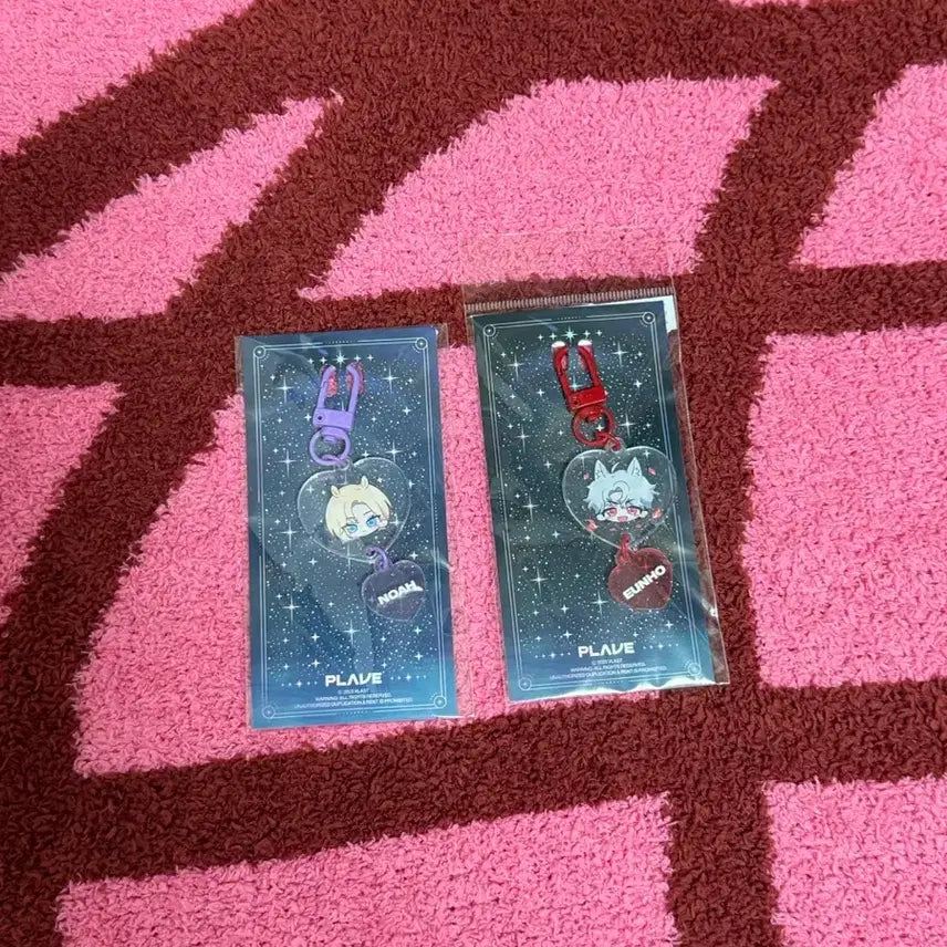 [BUNJANG] PLAVE Aniplush Noah Eunho Bundle Set Keychain / 일괄) 플레이브 애니플러스 키링 노아 은호 일괄 양도