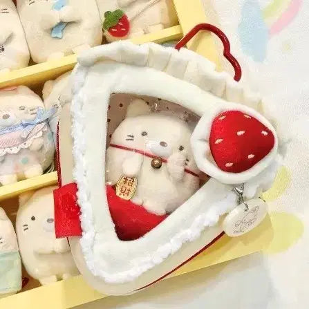 [BUNJANG] Not Bunny Strawberry Slice Cake 10cm Plush Pouch / 낫버니 딸기 조각 케이크 10cm솜깅 파우치 정품