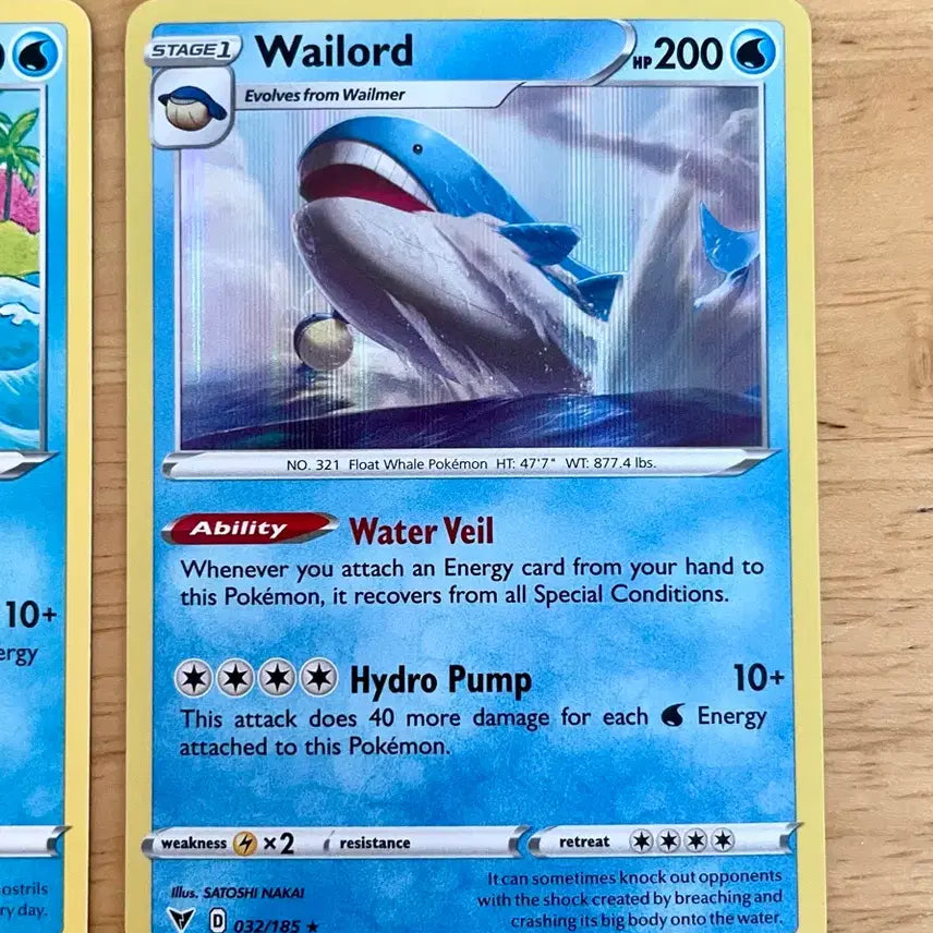 [BUNJANG] Pokemon Card Wailord Set - North America / 북미 포켓몬카드 고래왕자 고래왕 세트