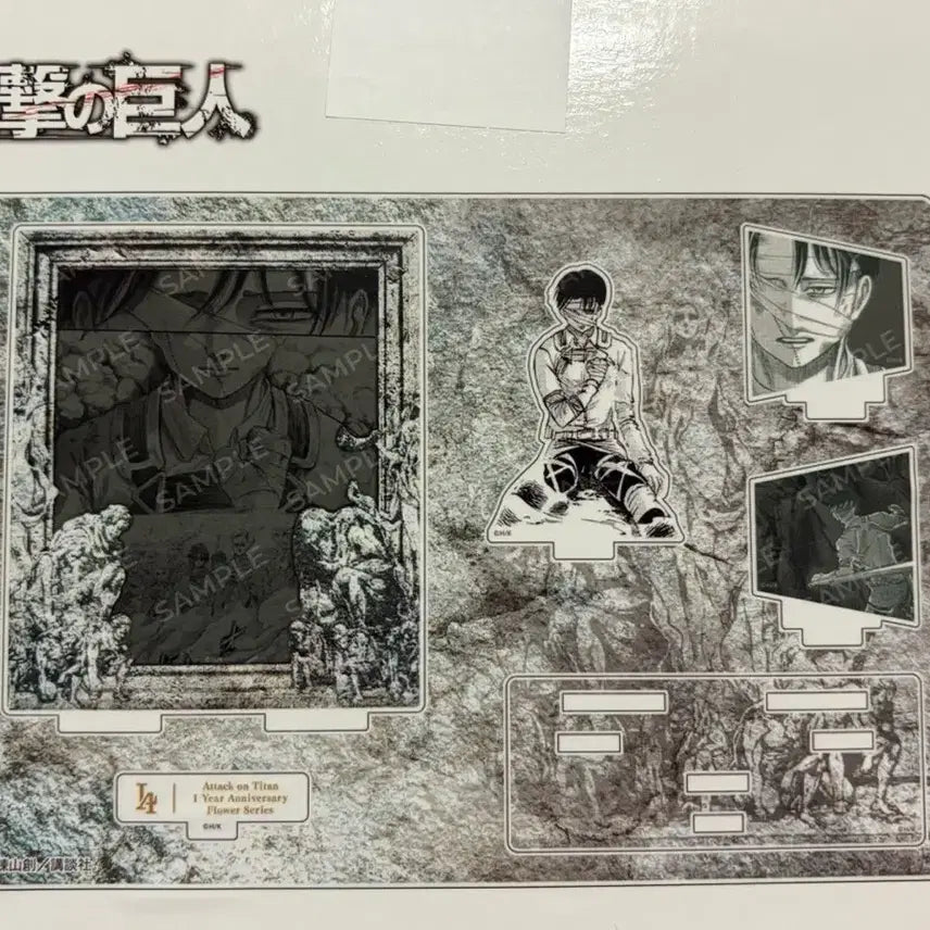[BUNJANG] Attack on Titan Levi Chibi Battle Exhibition Acrylic Diorama Figure / 진격의거인 진격거 파이널 리바이 천지전 전시회 아크릴 디오라마 피규어 양도 판매