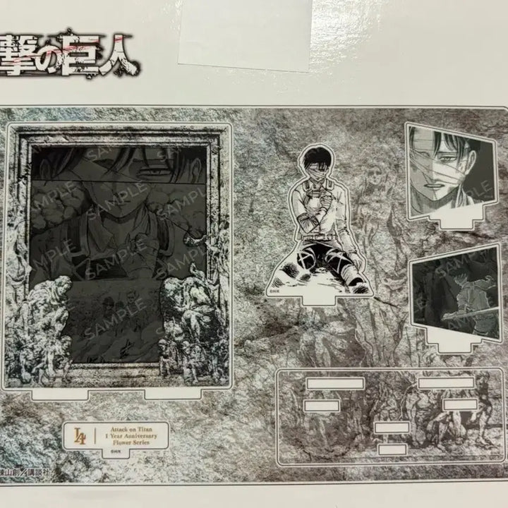 [BUNJANG] Attack on Titan Levi Chibi Battle Exhibition Acrylic Diorama Figure / 진격의거인 진격거 파이널 리바이 천지전 전시회 아크릴 디오라마 피규어 양도 판매