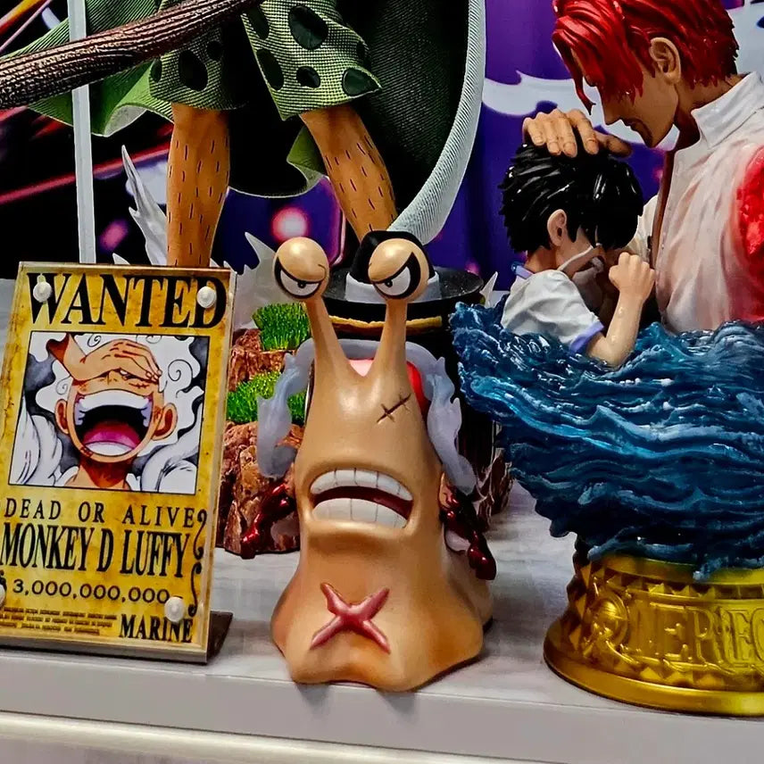 [BUNJANG] One Piece Blackbeard &amp; Luffy 2-Type Resin Figure Set / TOP 전보벌레 검은수염,루피 2종 (원피스 레진 피규어)