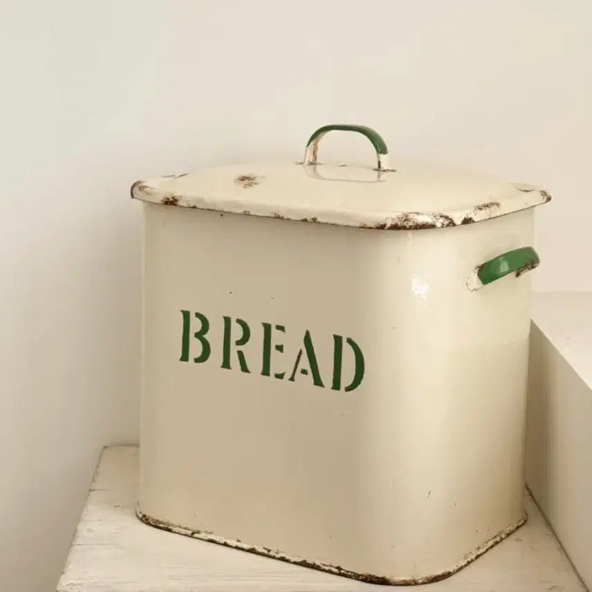 [BUNJANG] Vintage Enamel Bread Box / 영국 빈티지 법랑 브레드 박스