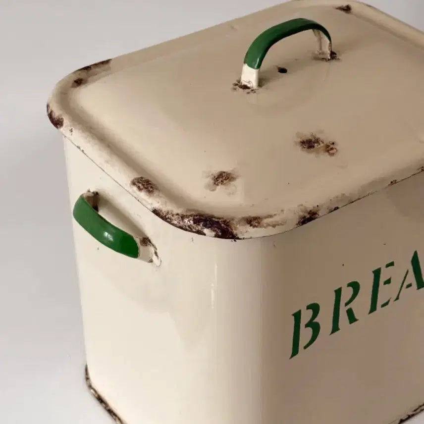 [BUNJANG] Vintage Enamel Bread Box / 영국 빈티지 법랑 브레드 박스