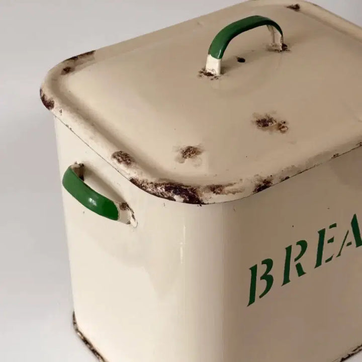 [BUNJANG] Vintage Enamel Bread Box / 영국 빈티지 법랑 브레드 박스