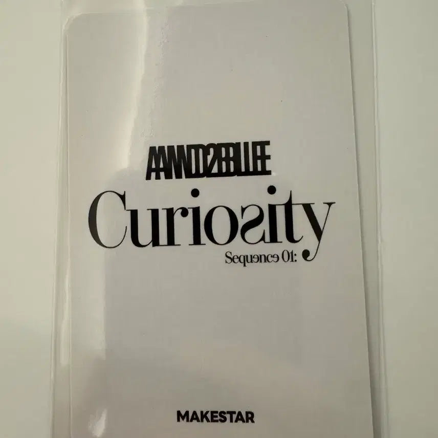 [BUNJANG] and2ble Curiosity Makestar POB Ricky Photocard / 앤더블 and2ble Curiosity 메이크스타 특전 리키