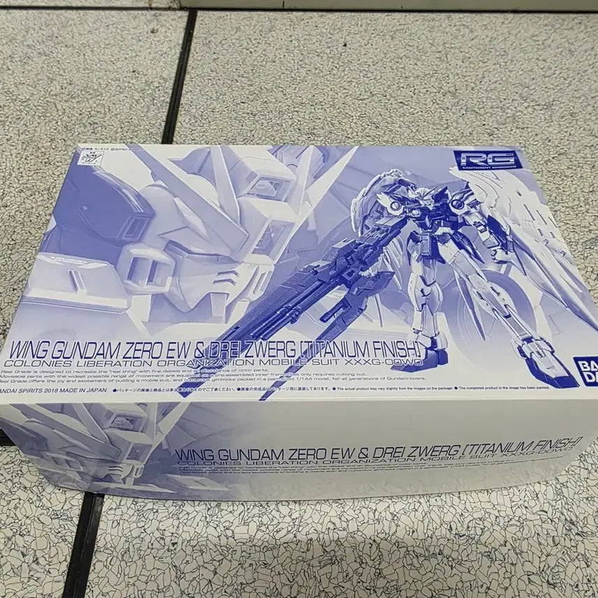 [BUNJANG] Bandai RG Wing Gundam Zero EW Drei Tsuberk Titanium Finish / 반다이 RG 윙건담 제로 EW 드라이 츠베르크 티타늄피니쉬