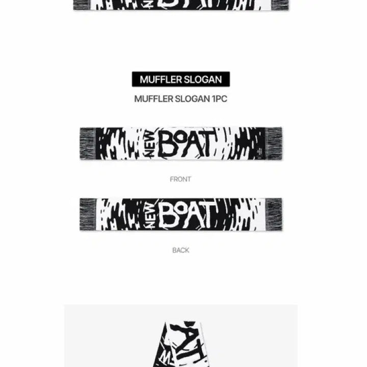 [BUNJANG] Ha Hyun Sang New Boat Official Merchandise Muffler Slogan (Sealed) / 하현상 뉴보트 머플러 슬로건 미개봉 새상품