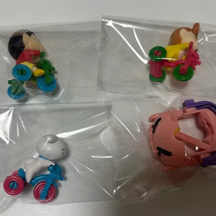 [BUNJANG] Bandai Crayon Shin-chan Overcustom Vehicle Bicycle Gacha Set of 4 / 반다이 짱구 오버커스텀 비히클 자전거 가챠 4종 풀세트