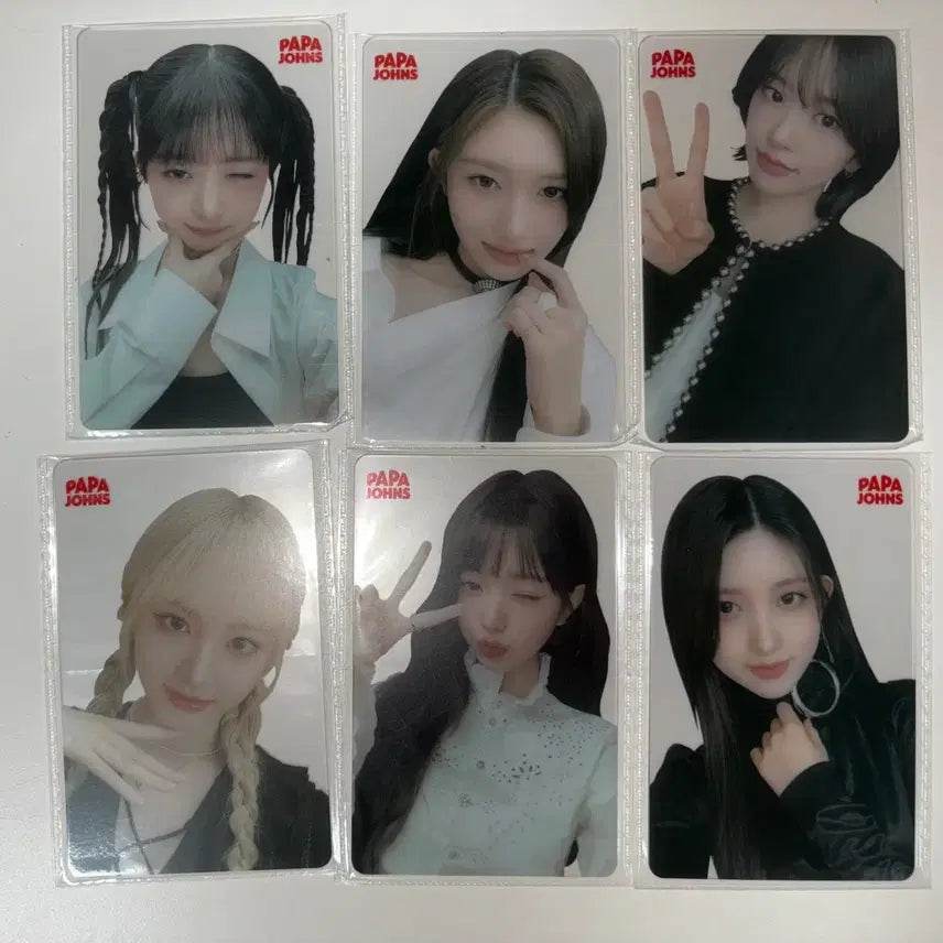 [BUNJANG] IVE Papa Johns 4th Round Bundle Set Photocard / 아이브 파파존스 4차 포카 일괄 판매합니다