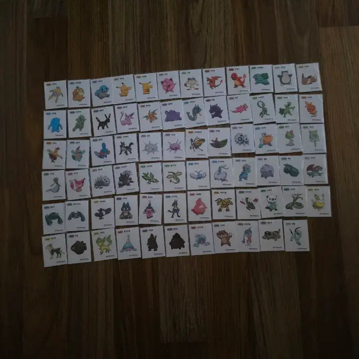 [BUNJANG] Pokemon Stick Seal Season 1 - 71 Types Bundle Set / 포켓몬 띠부씰 시즌1 139종중 71종 일괄판매합니다