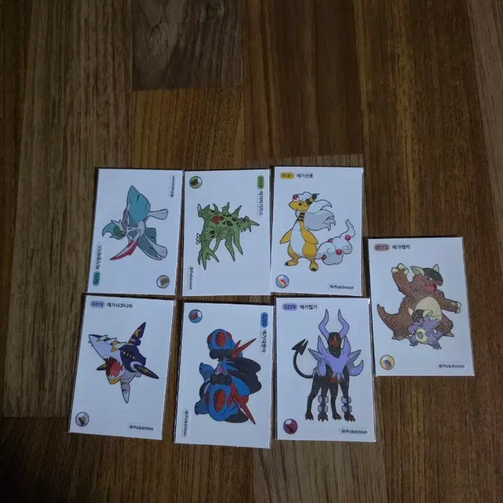 [BUNJANG] Pokemon Mega Ddibu Seal Bundle Set (7 Types) / 포켓몬 메가띠부씰 7종 일괄판매합니다