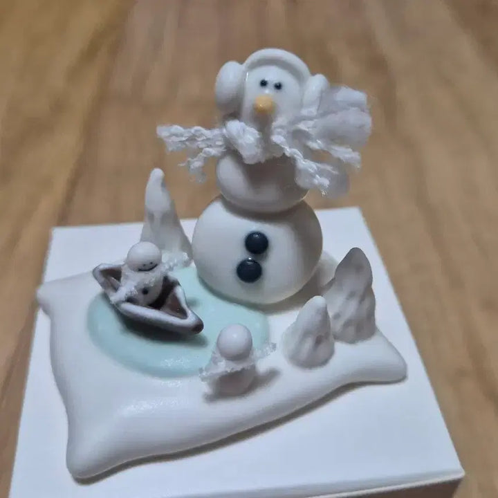 [BUNJANG] Snowman Ceramic Object / 눈사람 도자기 오브제