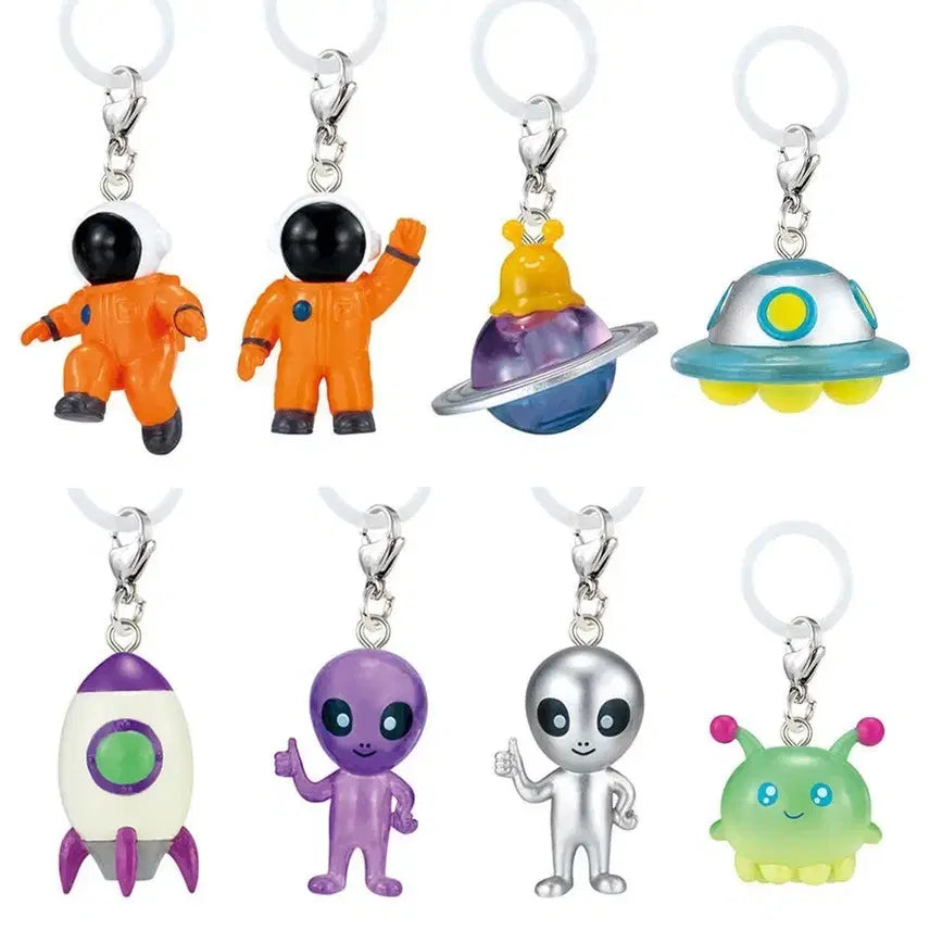 [BUNJANG] Bandai Uchu no Nakama Seal Accessory Vol. 2 Keychain Gacha Set (8 Types) / 반다이 우주의 나카마 메지루시 액세서리 2탄 키링 가챠 8종 세트