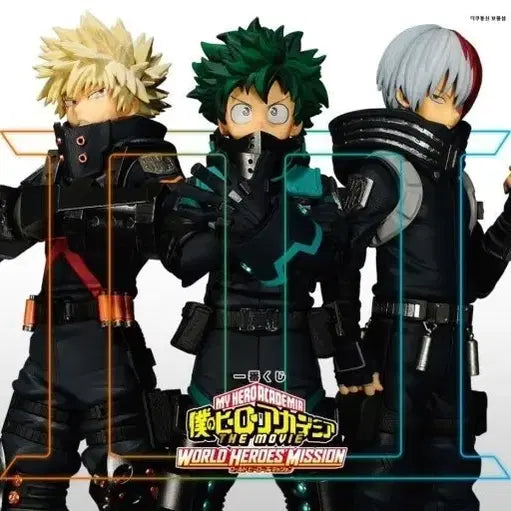 [BUNJANG] My Hero Academia World Heroes Mission 3-Character Figure Set / 나히아 월드 히어로즈 미션 3인방 피규어 세트