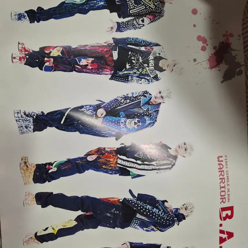[BUNJANG] B.A.P Warrior Debut Album Poster / 비에이피(B.A.P) 데뷔 앨범 포스터