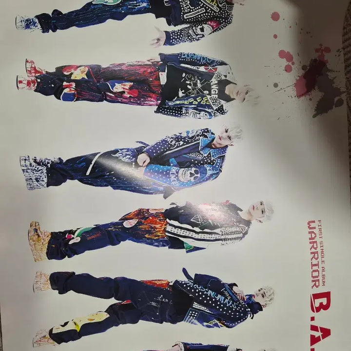 [BUNJANG] B.A.P Warrior Debut Album Poster / 비에이피(B.A.P) 데뷔 앨범 포스터