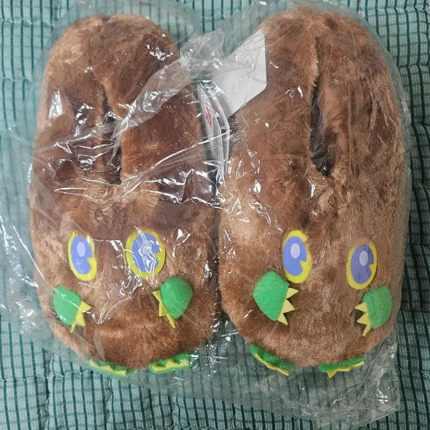 [BUNJANG] Yu-Gi-Oh! Kuriboh Plush Slippers / 유희왕 인형 누이구루미 실내화 슬리퍼 누이 크리보