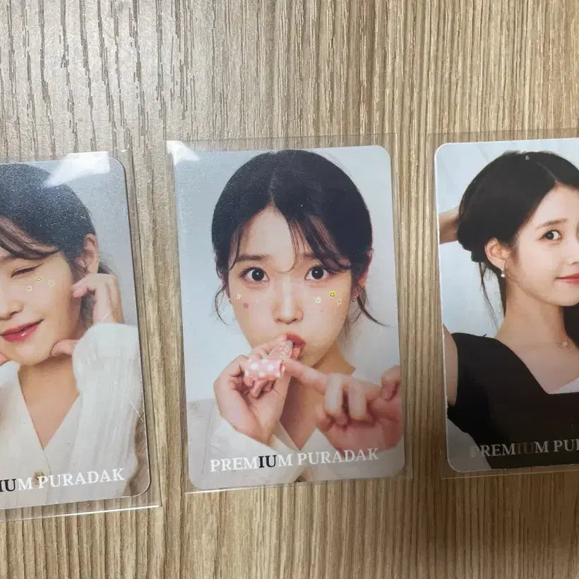 [BUNJANG] IU Puradak Photocard Set (3 pcs) / 아이유 푸라닭 포카 세트 3장