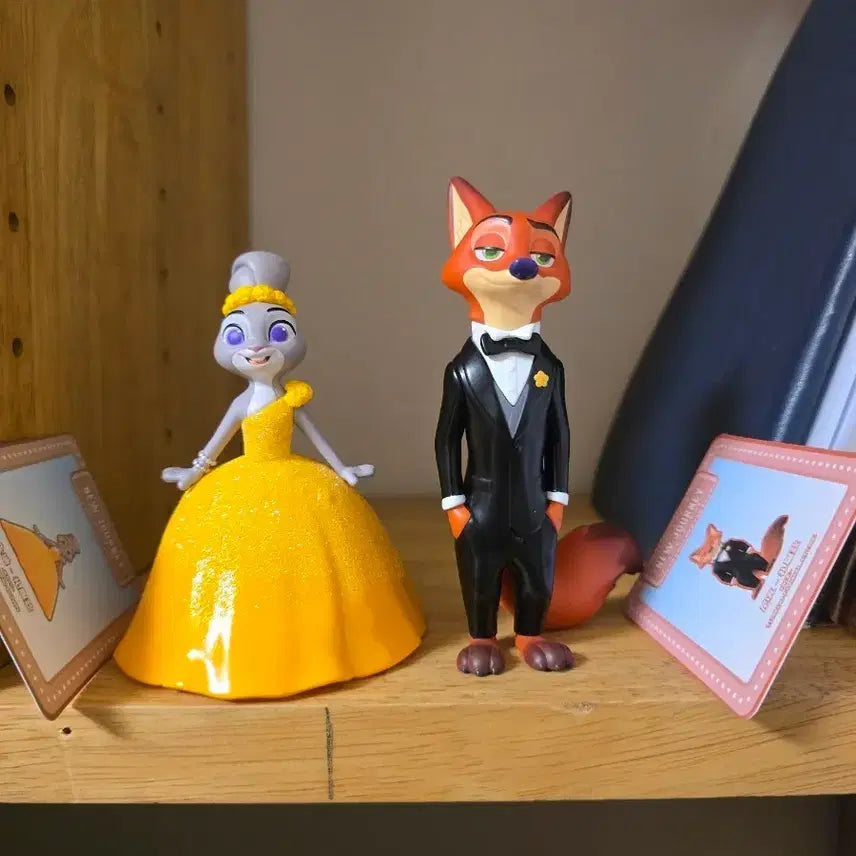 [BUNJANG] Zootopia 2 Tuxedo Nick &amp; Dress Judy Set / 주토피아2 일괄 턱시도 닉, 드레스 주디 세트 탑토이