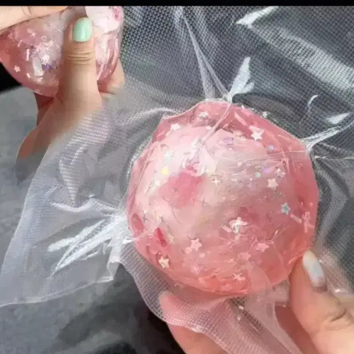 [BUNJANG] Pink Glitter Slime Ball / (미개봉) 핑크 왁뿌볼 슬랑이