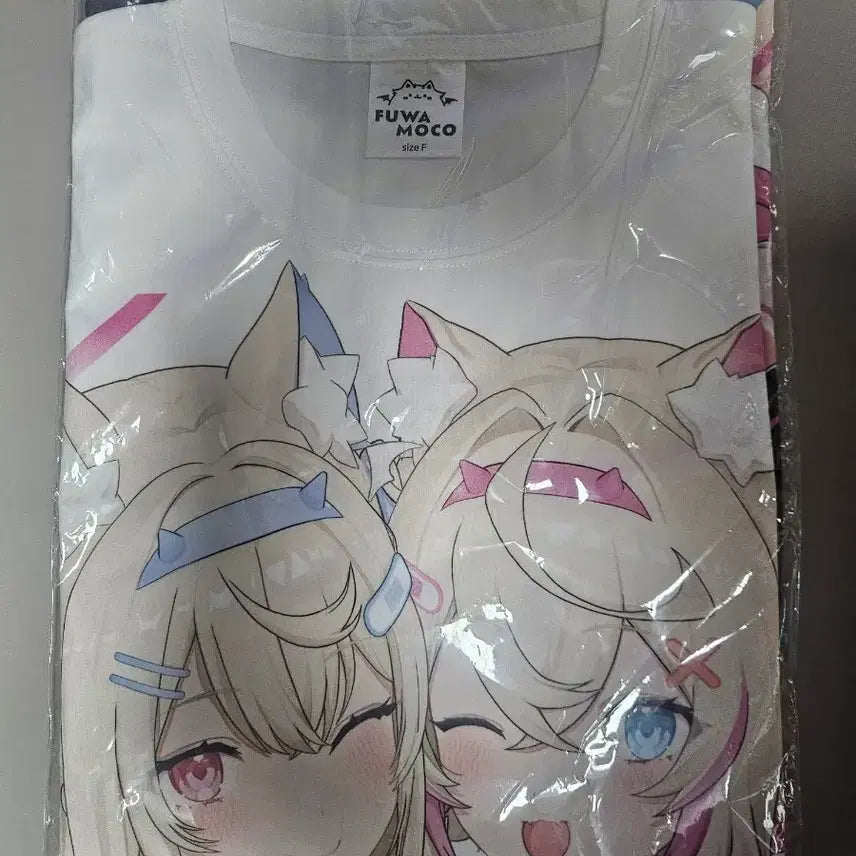 [BUNJANG] Hololive Fuwamoco Full Graphic T-Shirt / 후와모코 풀그래픽 티셔츠 홀로라이브